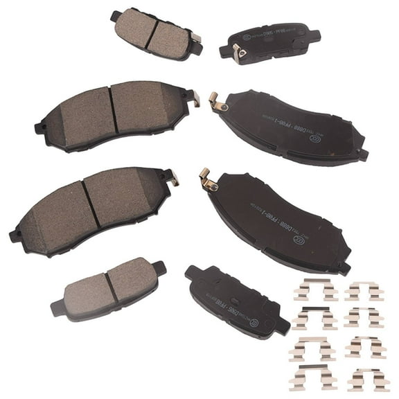 Front Rear Ceramic Brake Pad Kit D888 D905 by EGOESWELL
