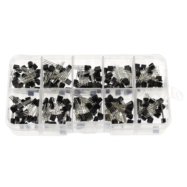 Kit surtido de transistores WDOplteas 200 piezas combinado diodos BC327-BC558 con caja