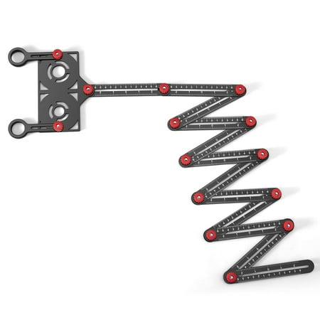 

Universal Multi Angle Measuring Ruler Tool 12-Sided Angle Measurement & Opening Locator Tile Holes Measure Ruler