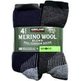 thumbnail image 3 of Kirkland Signature Men's Merino Wool Blend Socks, 7-13 Shoe Size, 4 Pairs, 3 of 3