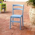 thumbnail image 2 of 33.5" Blue Solid Patio Dining Armless Chair, 2 of 8