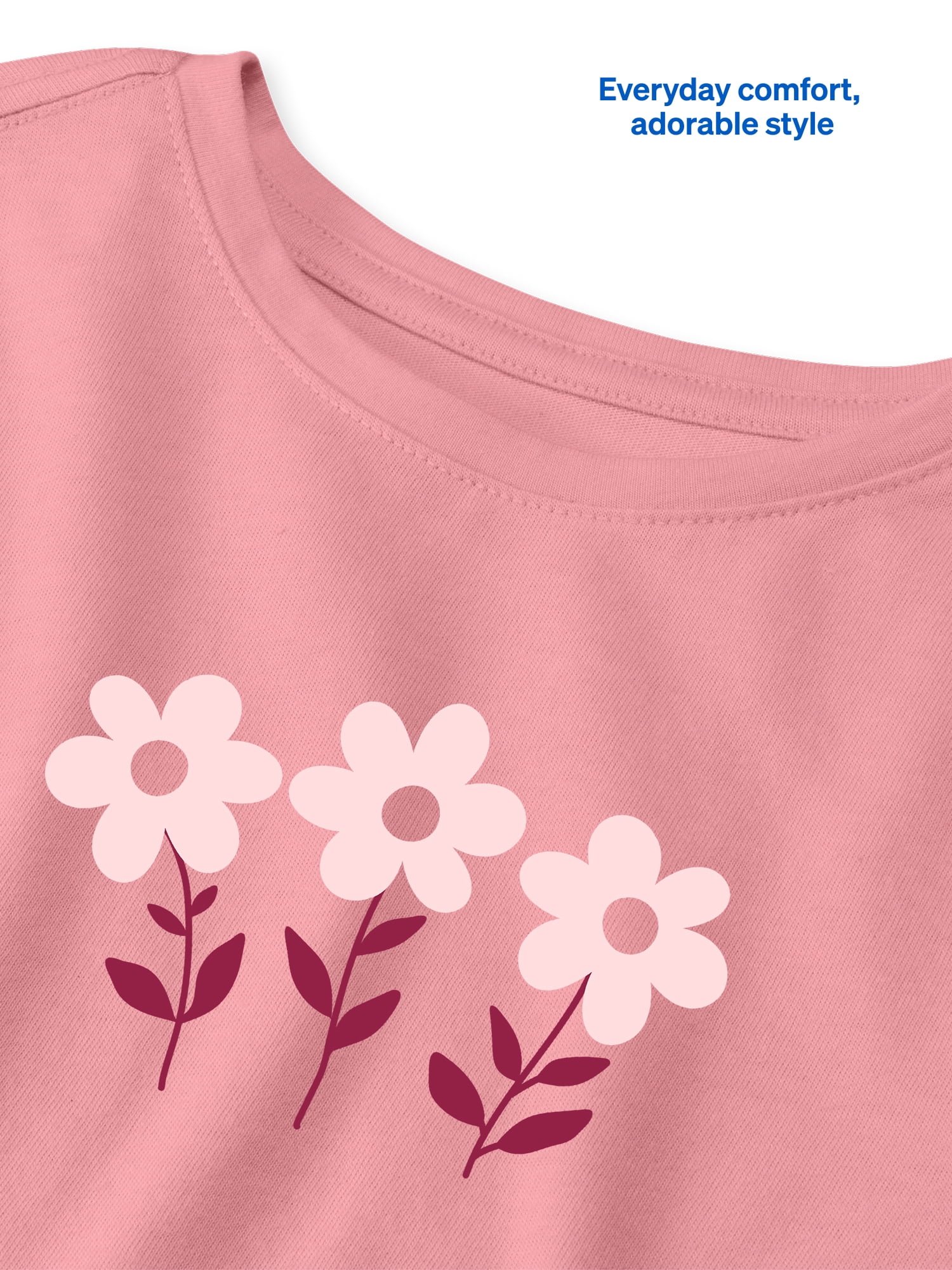 Garanimals Baby & Toddler Girl Long Sleeve Shirts, Single & 3-Pack, Sizes 0-6T