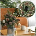 thumbnail image 2 of Trianu 20 Pcs Christmas Natural Pine Cones Picks, 2 inch Snow Pine Cone for Christmas Tree Decorations Home Holiday Party DIY, 2 of 7