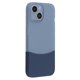 thumbnail image 1 of For iPhone 15 Case Dual Color Splicing Matte PC Phone Cover Precise Cutouts - Transparent Orange + O, 1 of 5