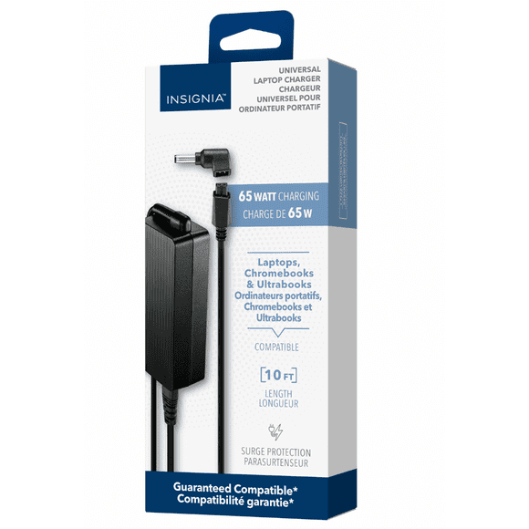 Insignia Chargeur Universel pour Ordinateur Portable - 65 Watts - Boîte Ouverte