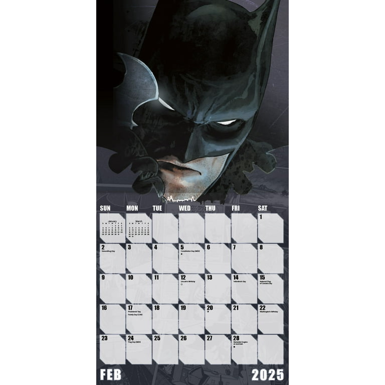 Batman 2025 Calendar Maria Metcalfe Batman 2025 Calendar Maria Metcalfe