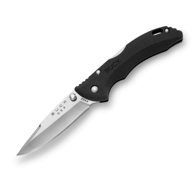 Buck 284 Bantam BBW Pocket Knife – 420HC Drop Point Blade, Lightweight Nylon Handle, One-Handed Opening – Made in USA, Lifetime Warranty