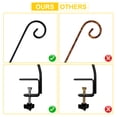 thumbnail image 5 of Urban Deco Deck Hook, Extensible and Adjustable Deck Hook for Hanging Bird Feeder, Plants, Suet Baskets,Wind Chimes,Lanterns (Curled Hook-1 Pack), 5 of 7