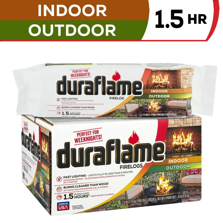 Duraflame Quick Starter Firelogs, Long Lasting, Indoor and