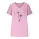 thumbnail image 4 of Camisetas de Cuello en V Mujeres Impresas Manga Corta Camiseta Casual, Ligera Y Básica de las Mujeres Camisetas Casuales, 4 of 4