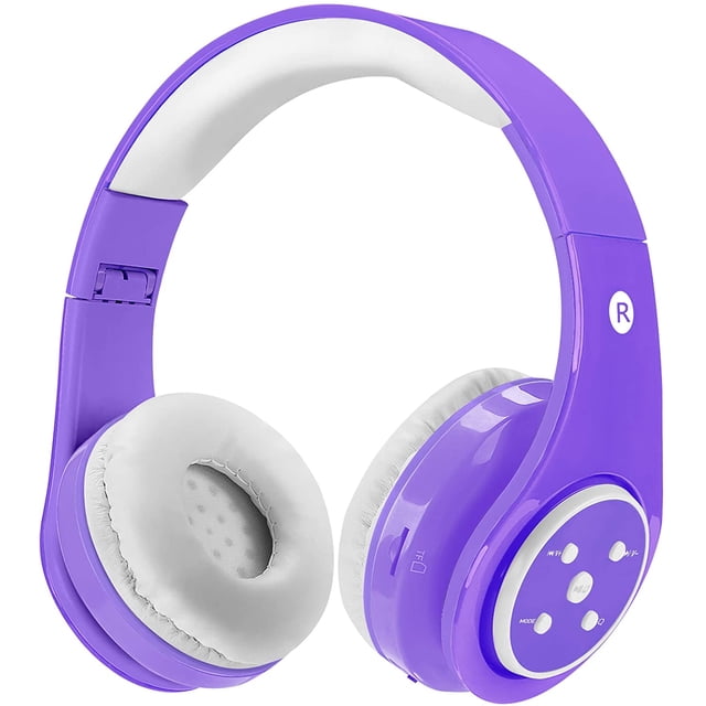 Cascos inalámbricos para niños con volumen limitado, plegables, livianos y con micrófono. (sin marca)