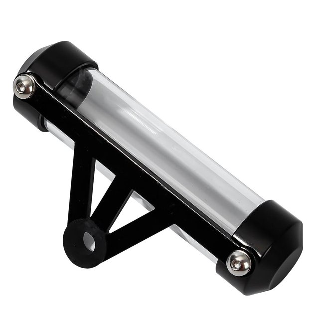 Soporte para miniaturas negro, aleación de aluminio cilíndrica para motocicleta y marco de soporte de tubo de disco de seguridad impermeable de acrílico general para la mayoría de las motocicletas Rojo Verde Cocina, Decoración y Otros