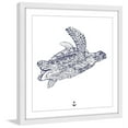 thumbnail image 2 of "Blue Turtle" Framed Painting Art Print, 32" x 1.5", 2 of 6