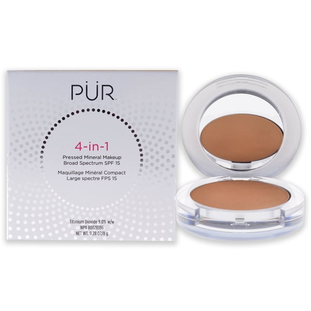 Fundación Polvo de Maquillaje Mineral Compacto Pur Minerals 4 en 1 SPF 15 MG5 Beige 0.28 oz