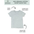 thumbnail image 3 of Honest Baby Clothing Baby & Toddler Boy or Girl Gender Neutral Organic Cotton Short Sleeve T-Shirts, 8 Pack (Newborn-5T), 3 of 7