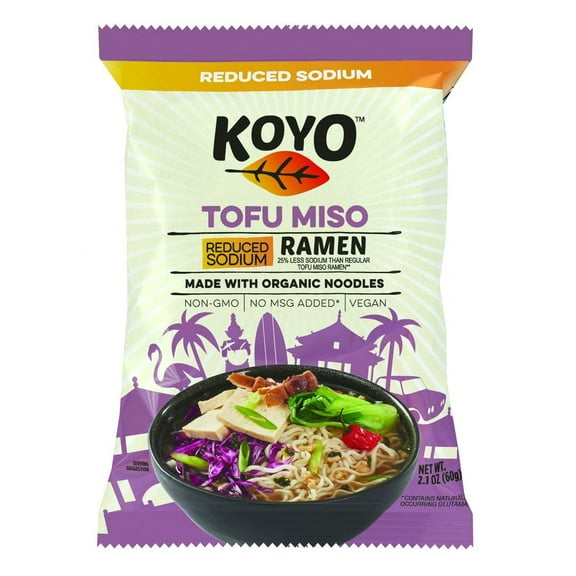 Koyo Tofu Miso Ramen -- 2.1 oz Pack of 3