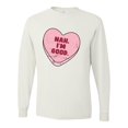 thumbnail image 2 of Wild Bobby Nah I'm Good Pink Candy Heart, Cute Funny Valentine's Day Men Long Sleeve Shirt, 2 of 6
