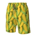 thumbnail image 2 of Yiaed Corn 1 Print Men's Swim Trunks with Lining Quick Dry Sports Shorts Beach Shorts Boardshorts-Large, 2 of 5