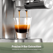 Gevi Professional Espresso Machine, 20 Bar, Stainless Steel