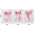 thumbnail image 4 of JANS.NO1 Bow Pictures Girls Bathroom BedroomJANS.NO1 , Bow Wall Art (Pink), 4 of 6