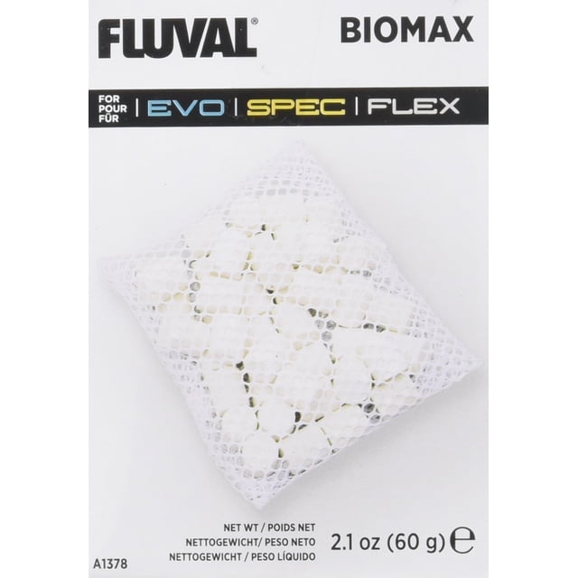 Medio filtrante Fluval SPEC Biomax de 62 ml, paquete de 3 unidades para acuario