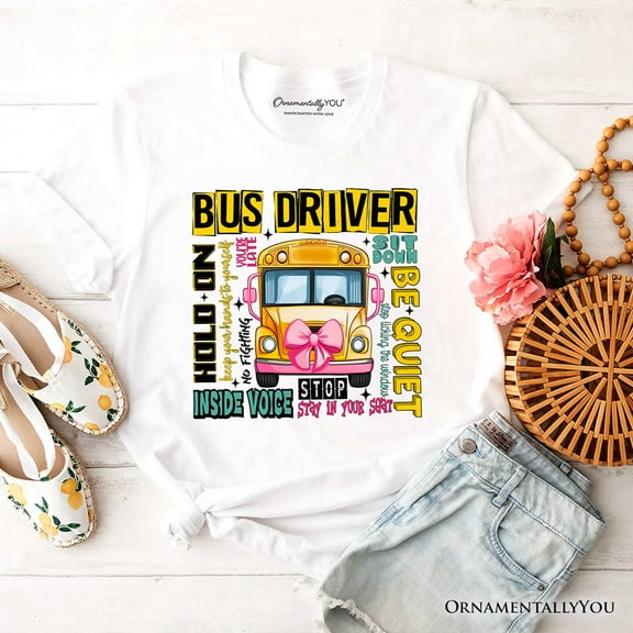 School Bus Driver T-Shirt, Funny Back to School Occupation Tee