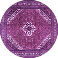 thumbnail image 1 of Ahgly Company Indoor Round Persian Purple Traditional Area Rugs, 5' Round, 1 of 4