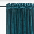 thumbnail image 2 of Roslynwood Paneles De Cortina De Terciopelo Azul Pavo Real Bloque De Luz Ventana Súper Suave Cortinas De Lujo Para Dormitorio Con Aislamiento Térmico Cortina De Bolsillo Para Sala De Estar/52 Ancho X, 2 of 5
