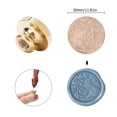 thumbnail image 3 of Ndcxsfigh Sello Cera Lacre Retro Reemplazar Artesanías Sobres Cabeza Cobre (NM017), 3 of 9