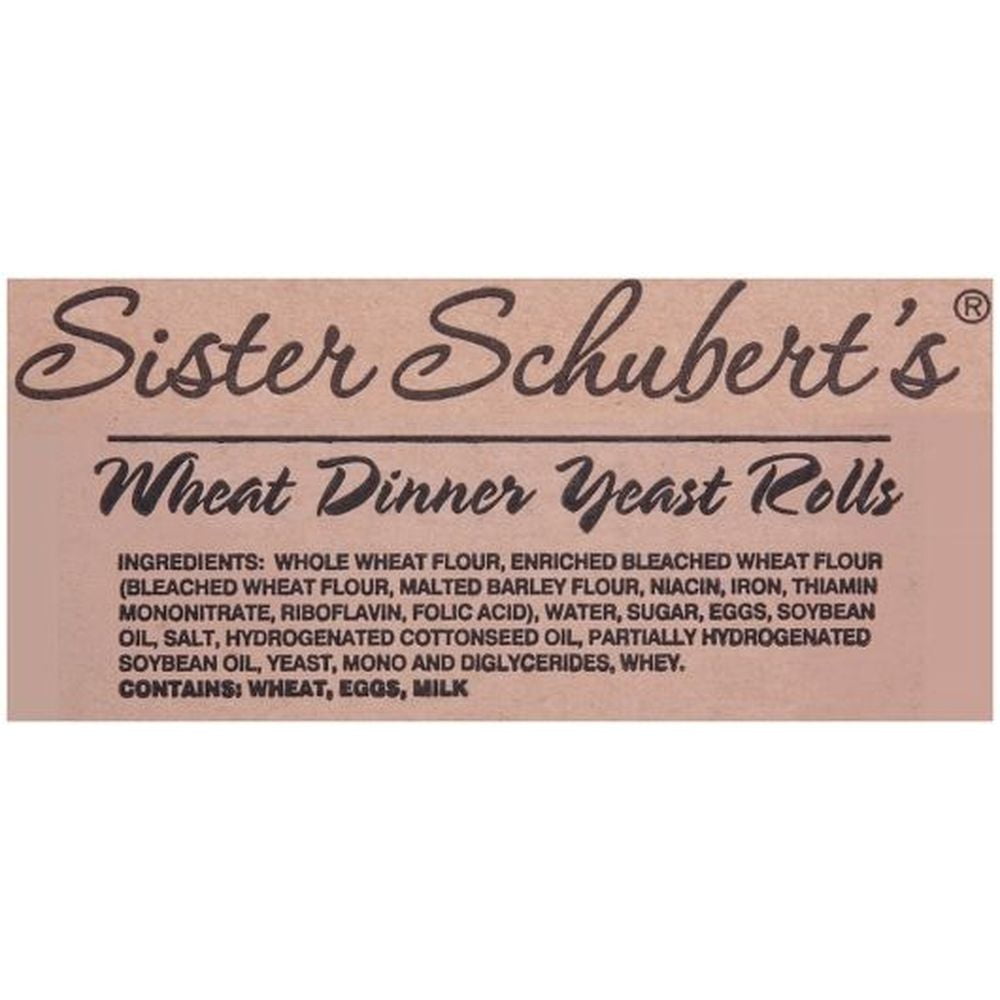 Sister Schuberts Wheat Dinner Yeast Rolls -- 120 per case