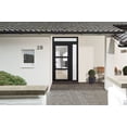 thumbnail image 3 of Front Exterior Prehung Metal-Plastic Door See-through / Manux 8555 Matte Black / Side and Top Window / Office Commercial and Residential Doors Entrance Patio Garage 48" x 96" Right-hand Inswing, 3 of 6