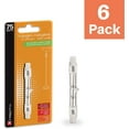 thumbnail image 2 of shiyou-J-Base 75W T3 Halogen 78MM Bulbs Double Ended RSC Base, 500 Lumens, 130V, 2700K Soft White, T3 Bulb Dimmable, (6 Pack), 2 of 4