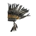 thumbnail image 4 of Sombrero americano, tocado de plumas artificiales, accesorios fotográficos para disfraces de baile, 4 of 9