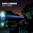 thumbnail image 3 of GOODSMANN TACTICPRO Powerful 2000 Lumen HID Spotlight/Floodlight Automotive/Garage/Emergency/Boating/Fishing/ /Camping/Hiking/Patrolling Spotlight 9924-0011-06, 3 of 7