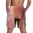thumbnail image 4 of Goofa Makeup Brush on Pink Glitter Printed Men's Swim Trunks Board Shorts Quick Dry Mens Swimming Trunks with Compression Liner,Breathable Fit Hawaii Beach Shorts-XX-Large, 4 of 9