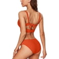 thumbnail image 4 of Charmo Push Up Bikini Swimsuits for Women Cropped Bikini Top Two Pieces Bathing Suits, 4 of 8