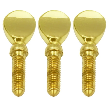 

3pcs Professional Metal Sax Neck Screws Durable Saxophone Accessories (Golden)