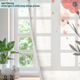 thumbnail image 4 of Yayeee Window Curtains Light Filtering 63"x42" Grommet Panel Pair Home Living Room Decor, Pink Flower, 4 of 7