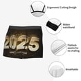 thumbnail image 3 of Fuzoiu Happy New Year 2025 E Print Men's Ultra Breathable Underwear,No Riding Up Boxer Briefs with ComfortFlexible Waistband-Medium, 3 of 5