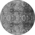 thumbnail image 1 of Ahgly Company Indoor Round Oriental Gray Traditional Area Rugs, 7' Round, 1 of 4