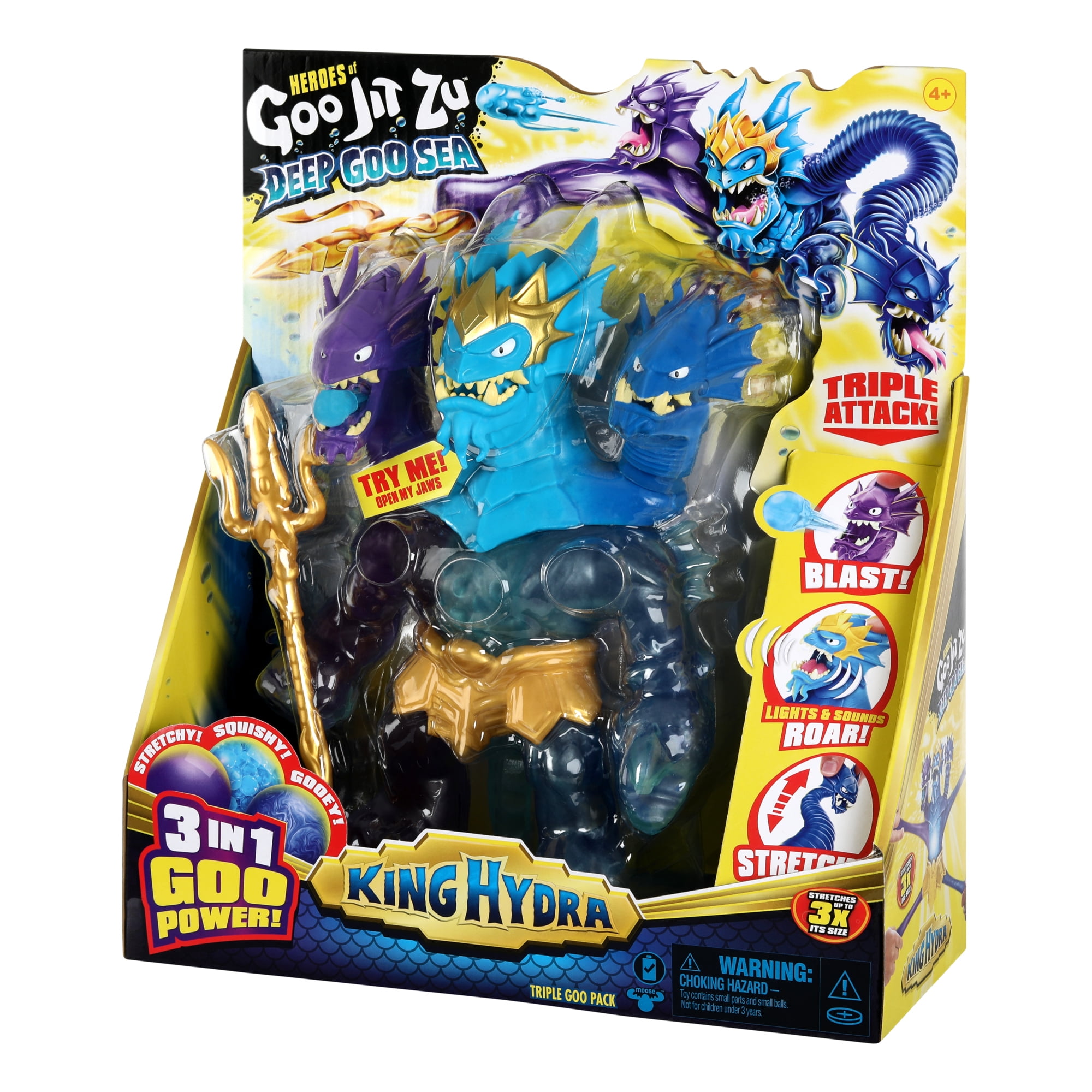 What's Inside 13 Heroes of Goo Jit Zu Deep Sea Goo Including King Hydra  AdventureFun Toy review! 