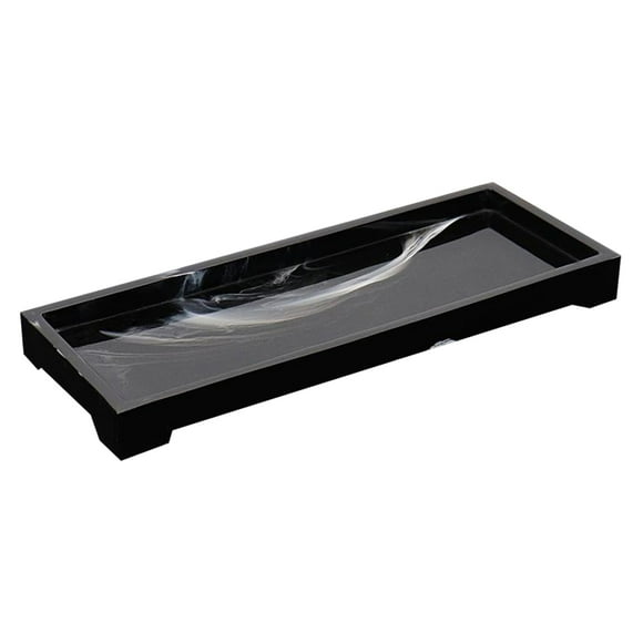 Bandeja organizadora de joyas de resina, bandeja de tocador para baño y cocina, plato para joyas Medio