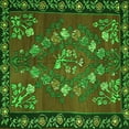 thumbnail image 1 of Ahgly Company Indoor Square Persian Green Traditional Area Rugs, 4' Square, 1 of 1