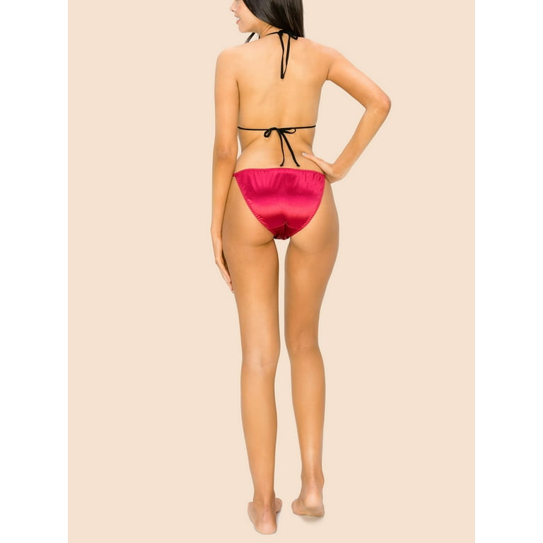 Womens Silky Sexy Satin Bikini Panties - Women Underwear
