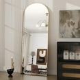 thumbnail image 2 of Anyrose 59.5" x 16" Arched Full Length Mirror Floor Mirror with Stand Wall-Mounted, Gold, 2 of 6
