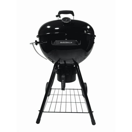 Slow ‘N Sear® Black Edition 22” Charcoal Kettle Grill by SnS Grills