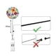 thumbnail image 4 of 3PCS Badge Reels Retractable Flower Badge Holder with Alligator Clip Id Name Tag Holders for Office Worker Nurses, 4 of 5