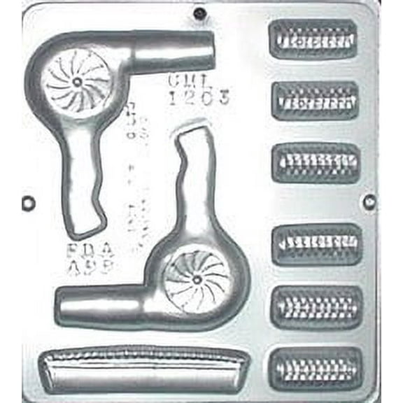 1203 Hairdresser Set Chocolate Candy Mold