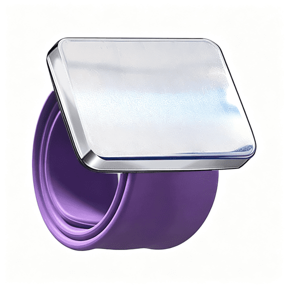 XIBUFE Magnetic Wrist Pin Holder for Sewing,Pin Cushion Wristband for Sewing Quilting Supplies,Magnetic Gel Holder for Wrist for Braiders,Soft Silicone Bracelet for Hairstylist (Purple)