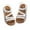 White, variant on ZACPNCV Girl's Sandals Clear Rhinestone Glitter Ankle Strap Flat Sandals Summer Beach Vacation Sandal White 4.5-5 Years